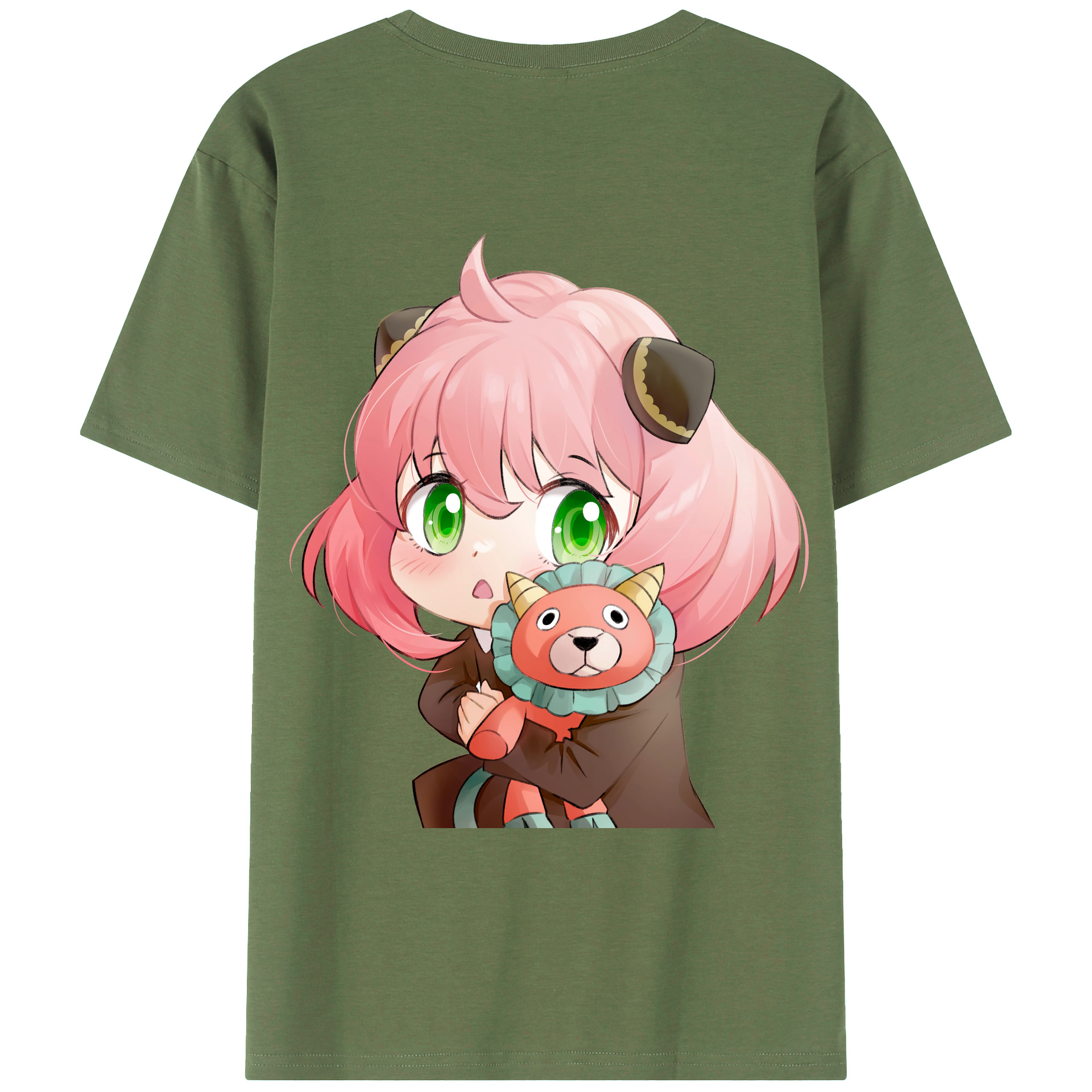 （画像用） SPY×FAMILY间谍家家酒 綿100％ メンズ半袖Tシャツ（バックプリント） 通気性